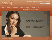 Tablet Screenshot of goldlines.ch
